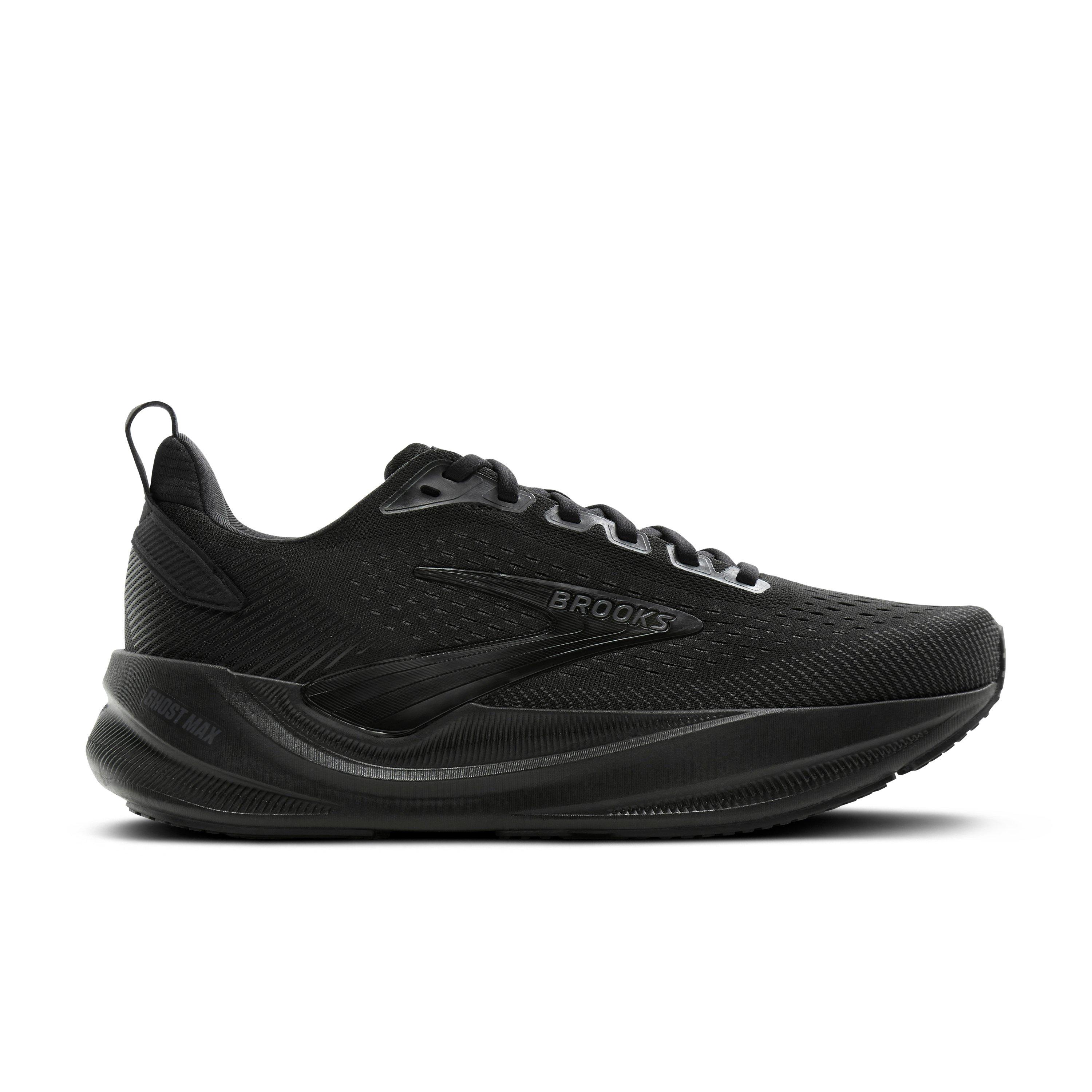 Brooks Ghost Max 4 "Black/Black/Ebony" Men's Wide Running Shoe - BLACK/BLACK/EBONY